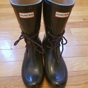 ORIGINAL HUNTER NAVY BLUE MID-CALF RAINBOOTS